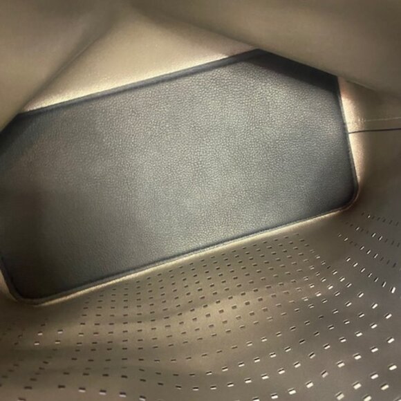 FRENCH CONNECTION perforated Large black Leather tote bag - Picture 6 of 6